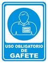 GS-522 SEÑALAMIENTO DE USO OBLIGATORIO DE GAFETE